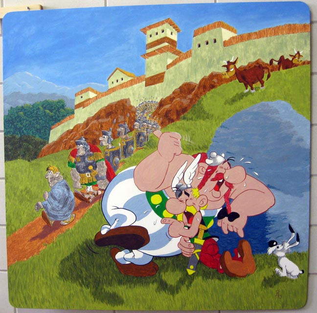 Asterix & Obelisk mural