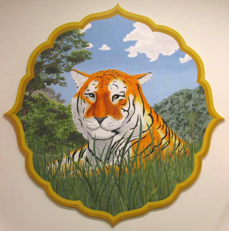 2nd tiger on wall